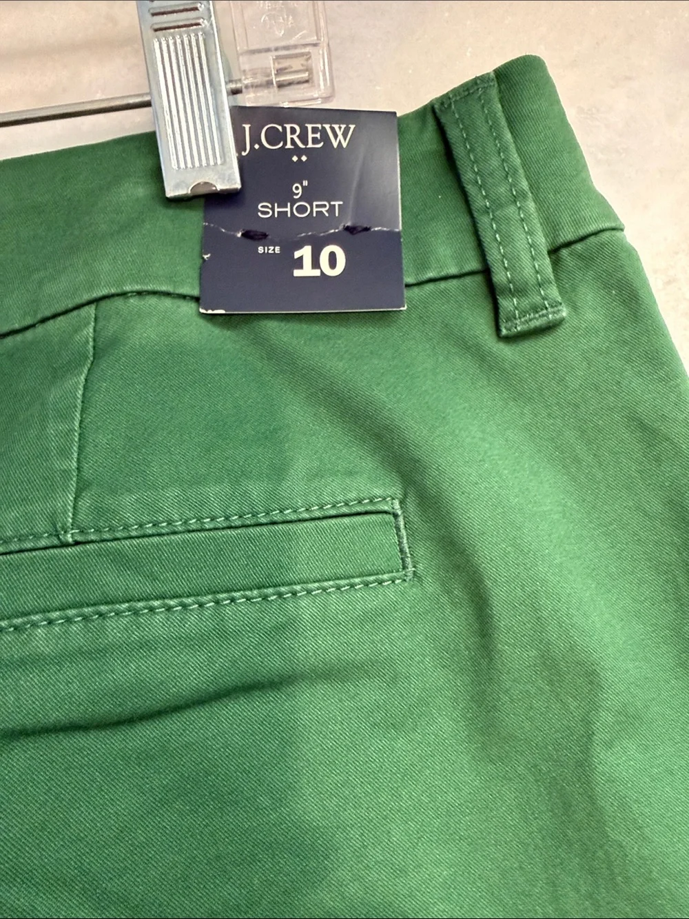 J. Crew Forest Green Chino Bermuda Shorts